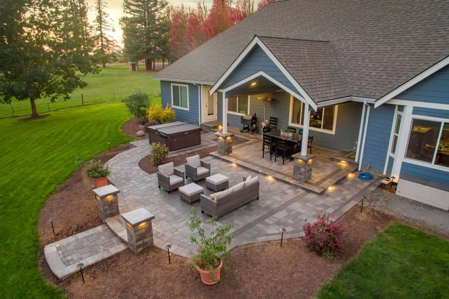 Leiden Stone Collection Concrete Pavers Cambridge Color Patio Cozy Home