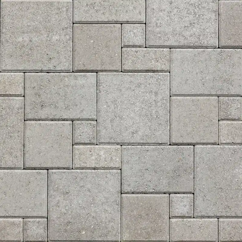 Leiden Stone Collection Concrete Pavers Pewter Color
