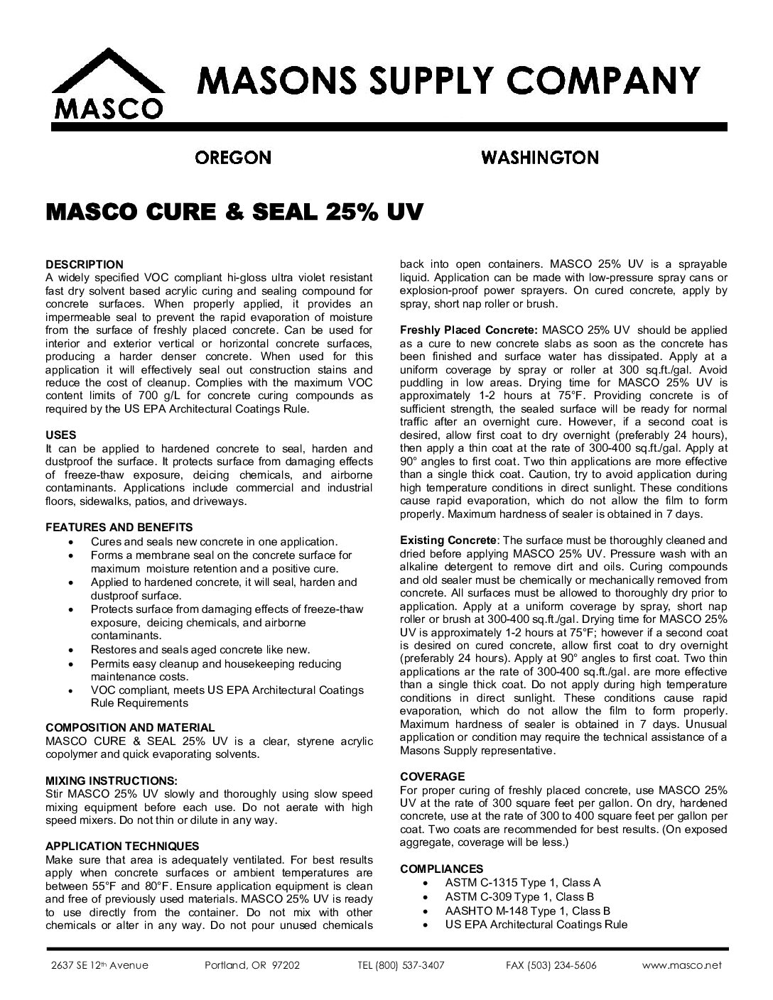 Masco Cure and Seal 25% - 5 Gallon Bucket - Image 3