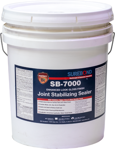 bucket of SB-7000 joint stabilizing sealer