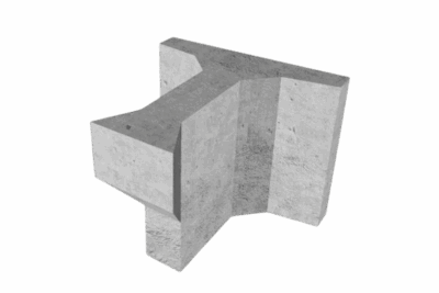 Magnum Stone 2FT Extender Pewter Retaining Wall