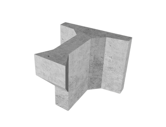 Magnum Stone 2FT Extender Pewter Retaining Wall