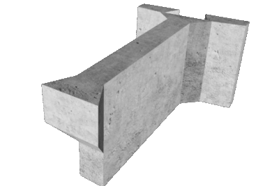 Magnum Stone 4FT Extender Pewter Retaining Wall