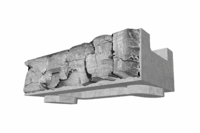 Magnum Stone Standard Half-High Cap Pewter Retaining Wall