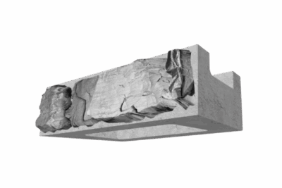 Magnum Stone Standard Half-High Base Pewter Retaining Wall