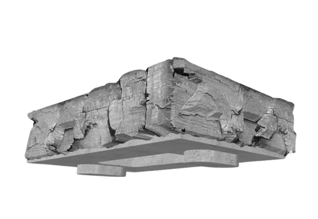 Magnum Stone Half-High Three Sided Block Pewter Retaining Wall