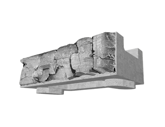 Magnum Stone Standard Half-High Cap Pewter Retaining Wall