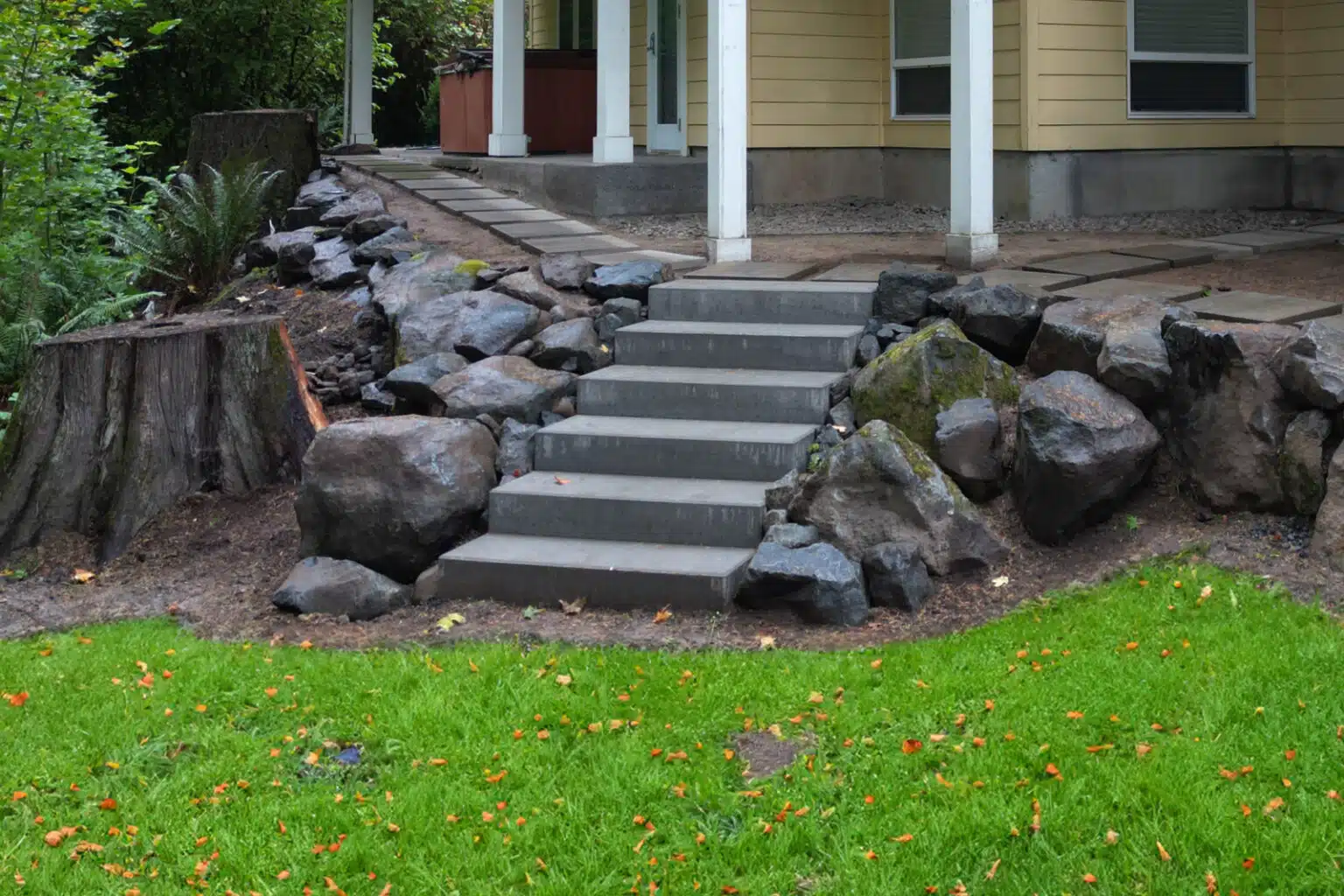 Murata Step Block Pewter Grass and Rocks